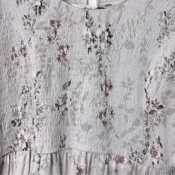 Torrid Victorian Babydoll Crinkle Gauze Midi Top Blouse Floral Ivory Plus Size 3 - Picture 7 of 16